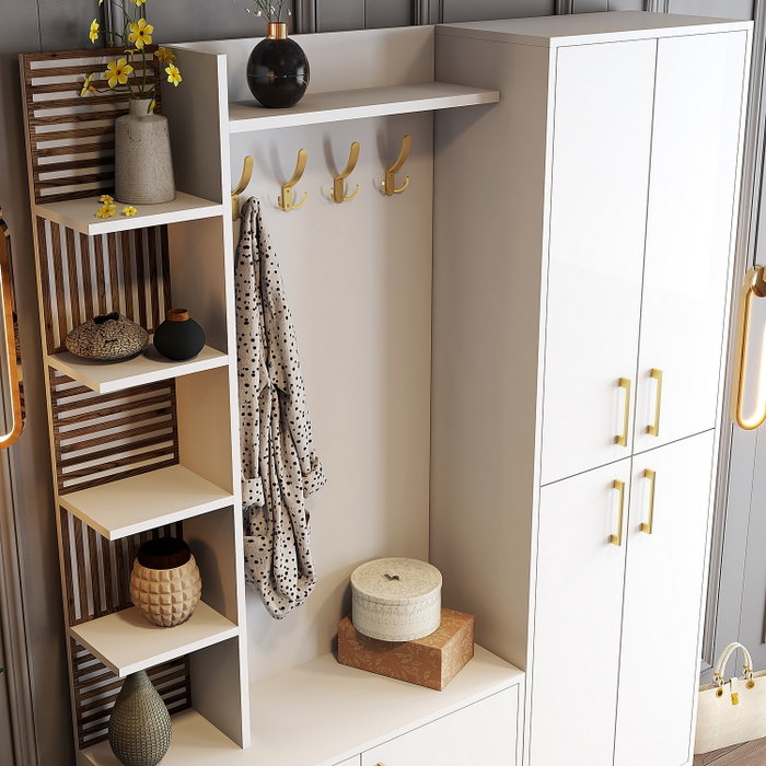Hanah Home Viyana Da - Blanco y Oro
